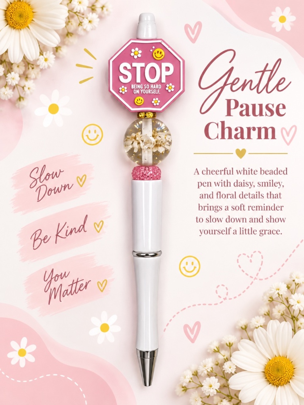 Gentle Pause Charm Pen